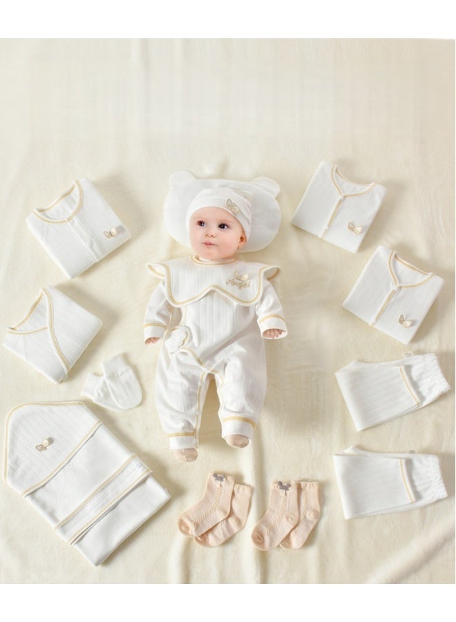 MIXDE 21 pieces of baby clothes, newborn gift box set, newly born one month old baby meeting gift supplies, light luxury high-end - Image 3